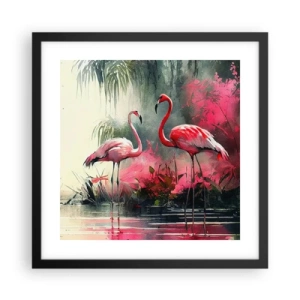 Plakat w czarnej ramie - Lekcja naturalnego wdzięku - 40x40 cm