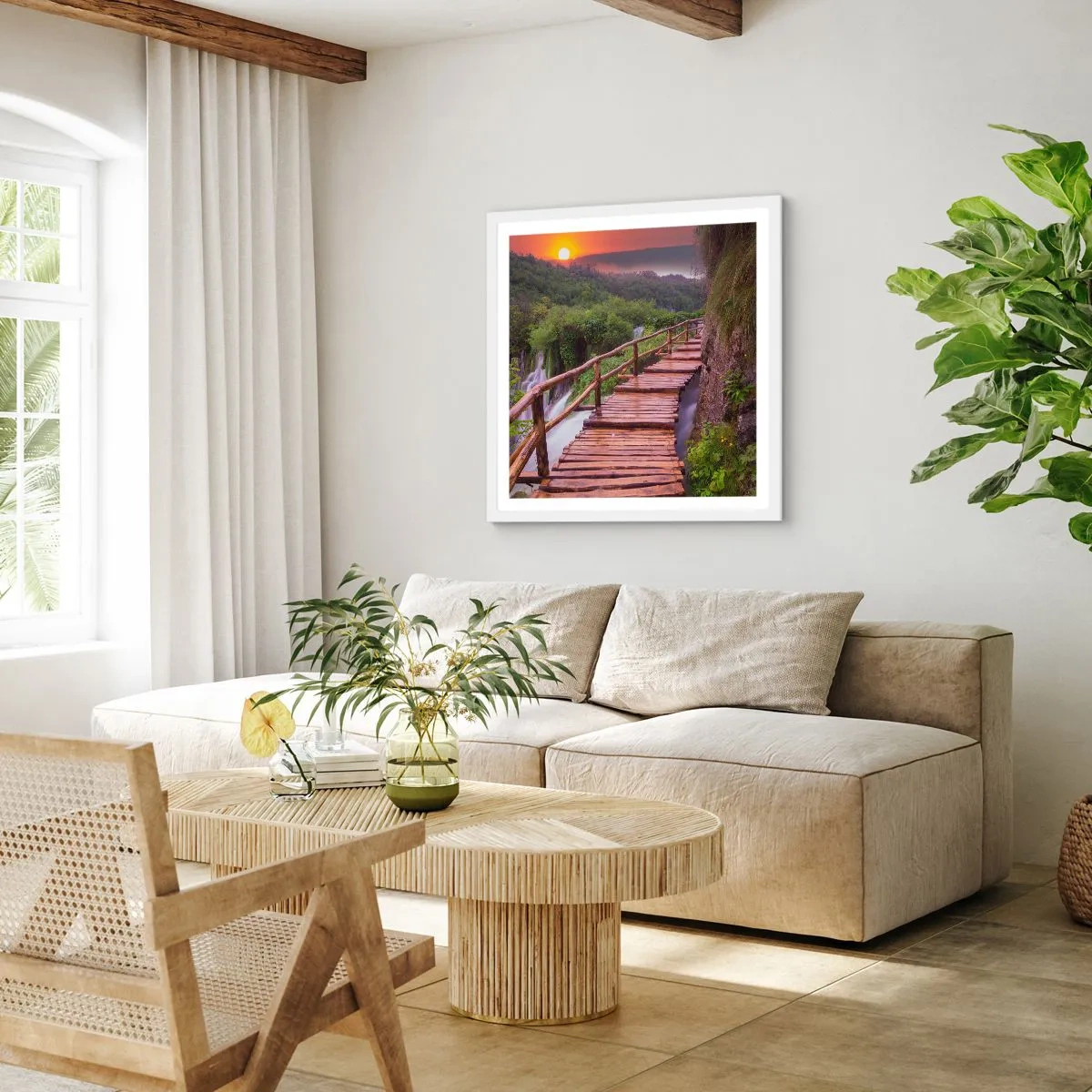 Plakat w białej ramie - Piękno nie do uwierzenia - 50x50 cm