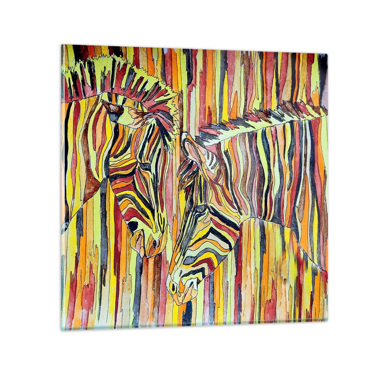 Obraz na szkle - A więc ty też… - 40x40 cm