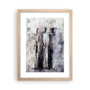Plakat w ramie jasny dąb - Tajemnicza trójka - 30x40 cm