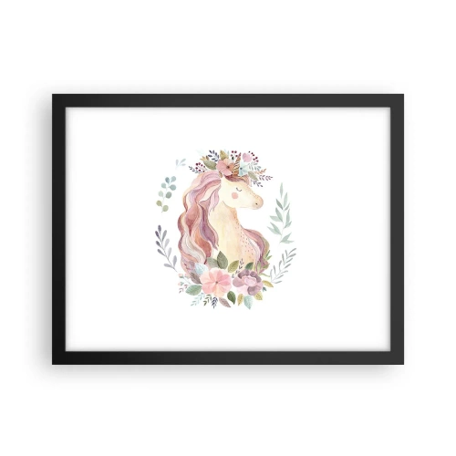 Plakat w czarnej ramie - Zaproszenie do świata baśni - 40x30 cm