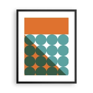 Plakat w czarnej ramie - W górę i na skos - 40x50 cm