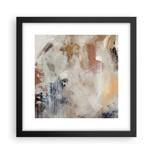 Plakat w czarnej ramie - Abstrakcja zamglona - 30x30 cm