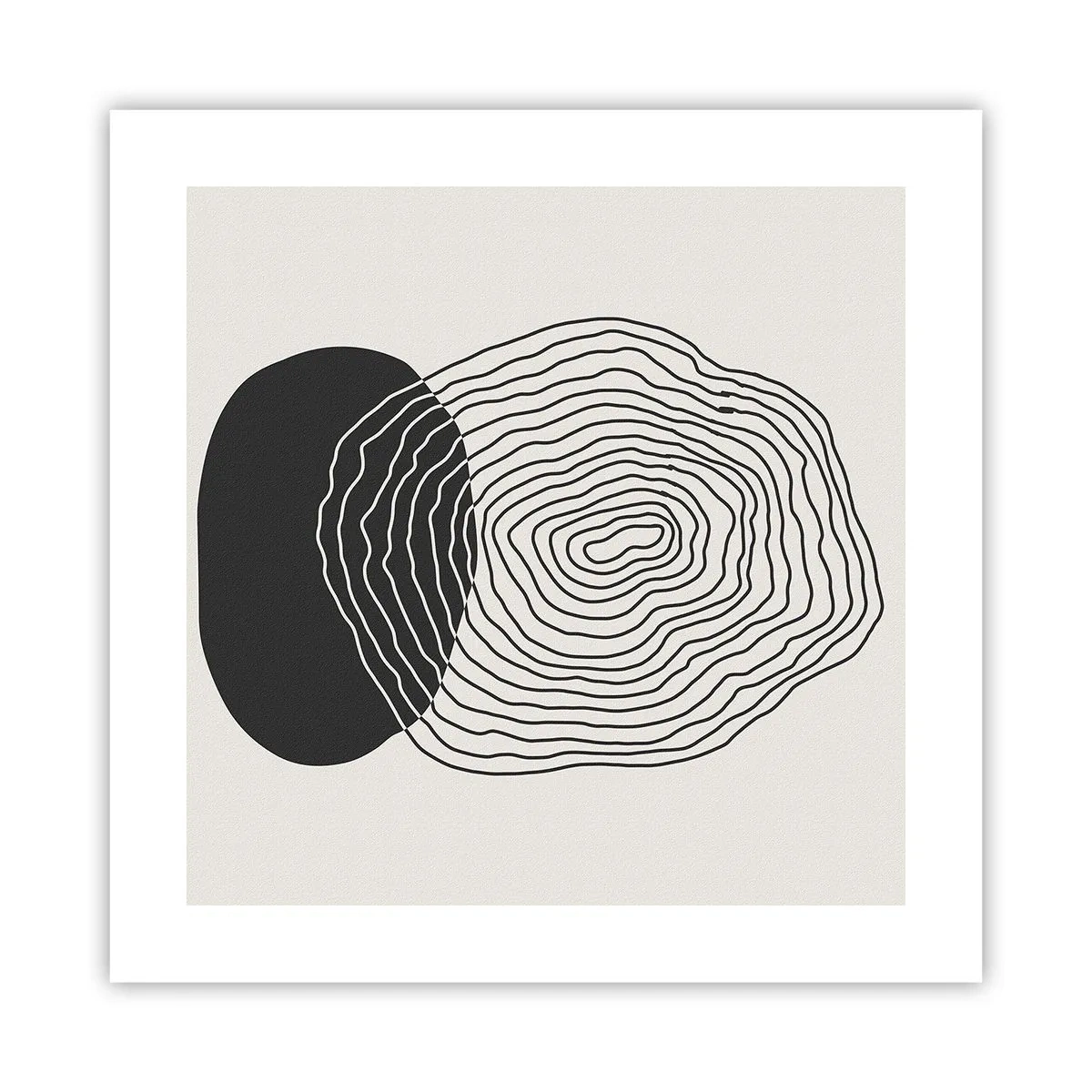 Plakat - Trwanie i drganie - 40x40 cm