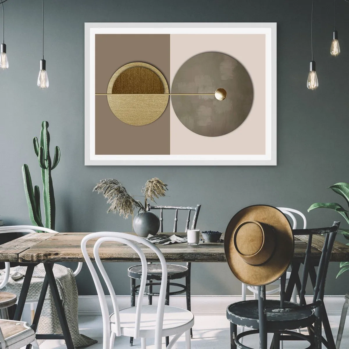 Plakat w białej ramie - Doskonała równowaga - 70x50 cm