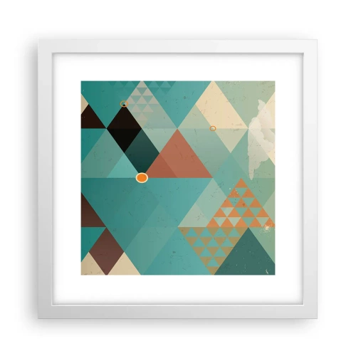 Plakat w białej ramie - Jedność wielości, wielość jedności - 30x30 cm