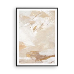 Plakat w czarnej ramie - Pastelowa kompozycja - 70x100 cm