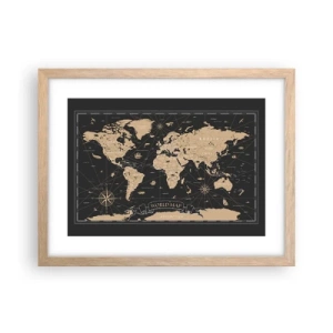 Plakat w ramie jasny dąb - Granice mojego świata - 40x30 cm