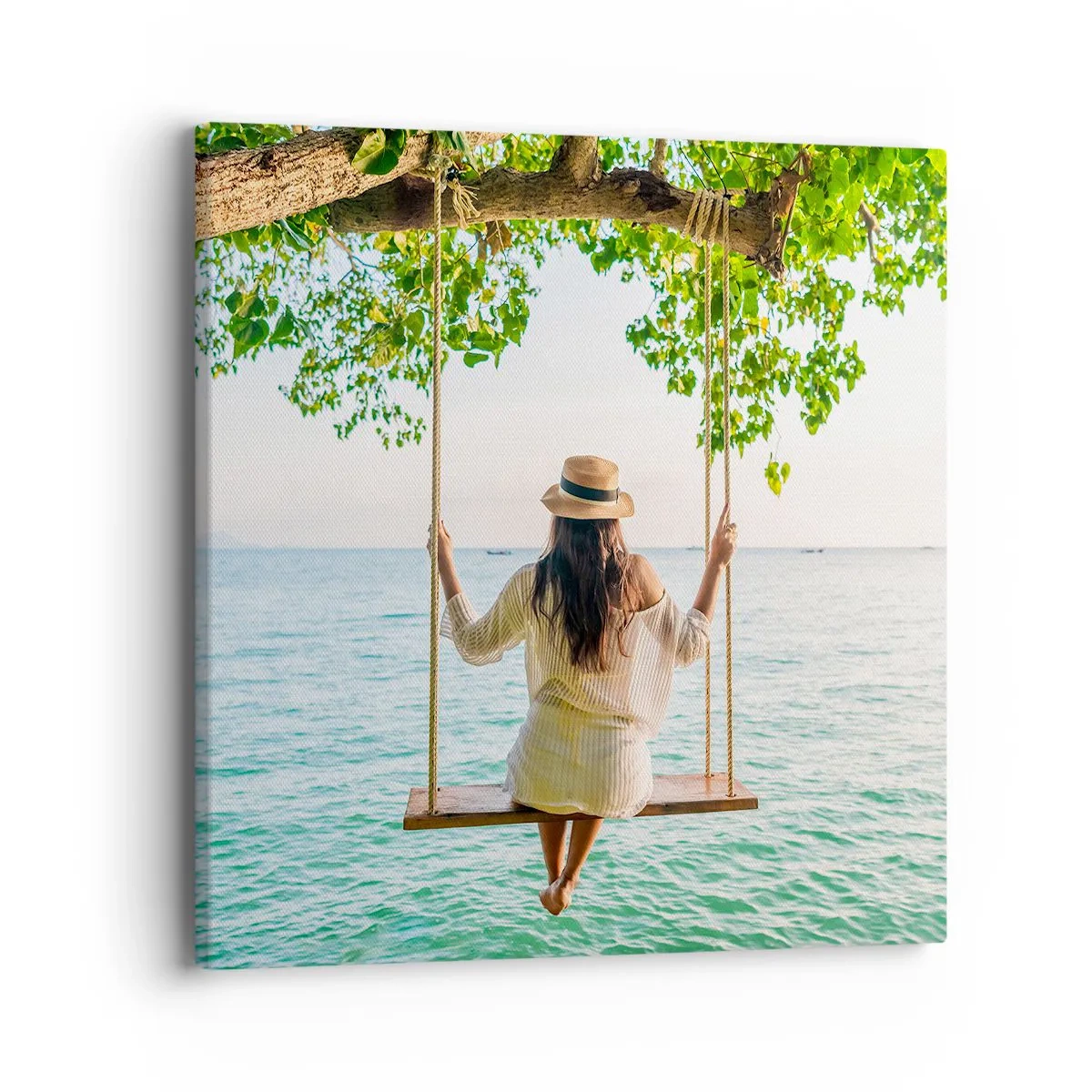 Obraz na płótnie - Życie jest piękne - 40x40 cm