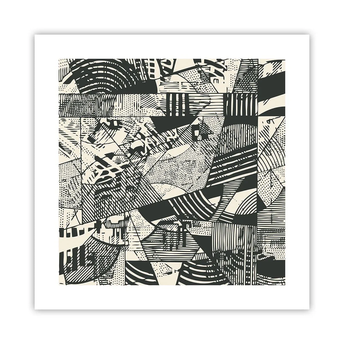 Plakat - Dynamika współczesności - 40x40 cm