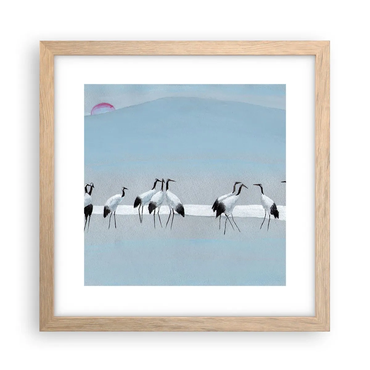 Plakat w ramie jasny dąb - Po gorącym dniu - 30x30 cm