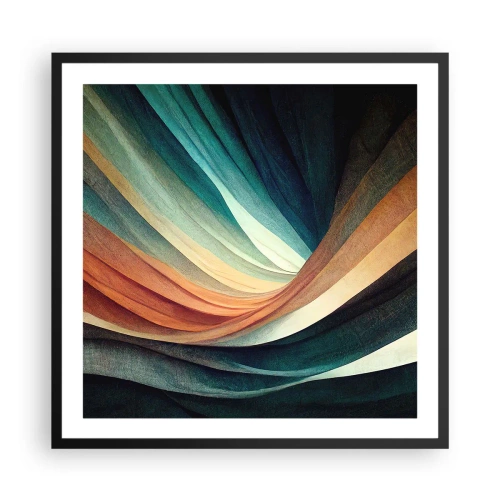 Plakat w czarnej ramie - Utkane z barw - 60x60 cm