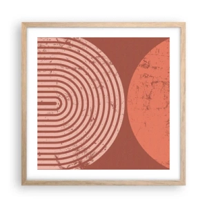 Plakat w ramie jasny dąb - Bliska relacja - 50x50 cm