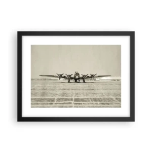 Plakat w czarnej ramie - Jak zawsze gotowy - 40x30 cm