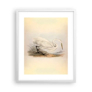 Plakat w białej ramie - Pani na szuwarach - 40x50 cm
