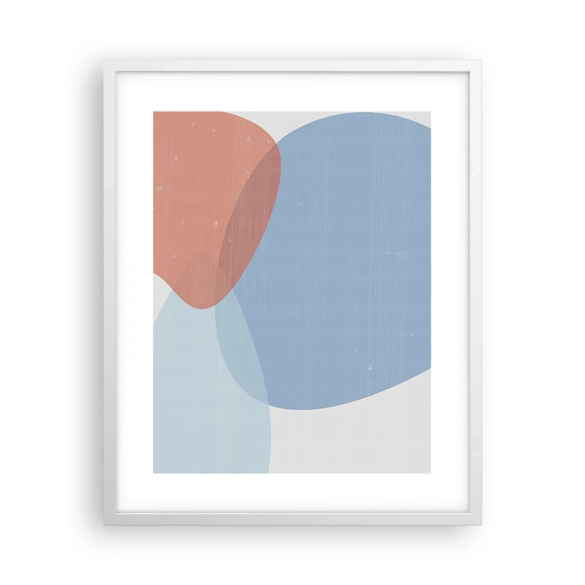 Plakat w białej ramie - Pastelowe związki - 40x50 cm