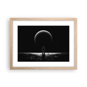 Plakat w ramie jasny dąb - Twarzą w twarz - 40x30 cm