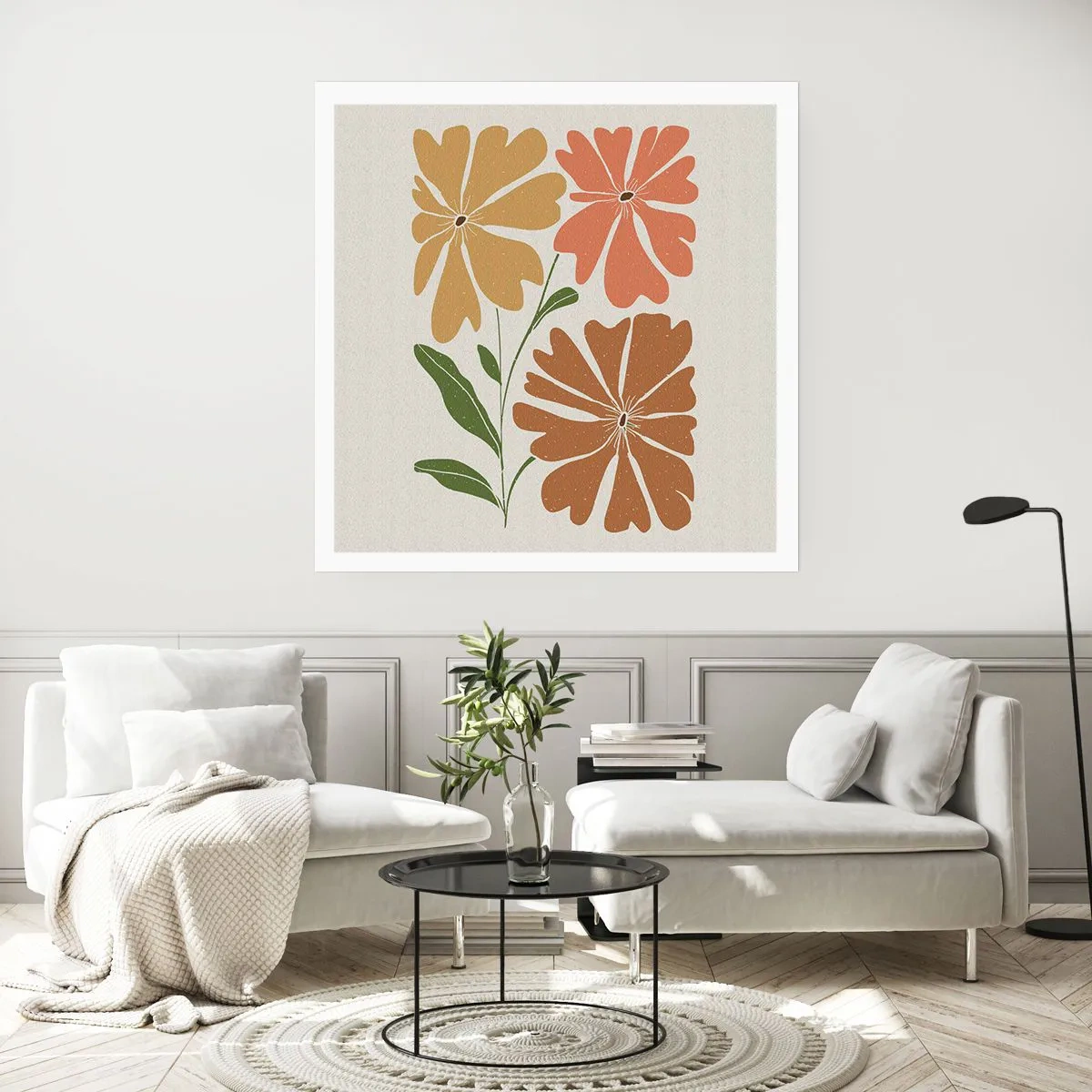 Plakat - Natura i geometria - 60x60 cm