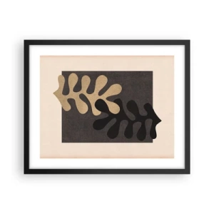 Plakat w czarnej ramie - Brak i dopełnienie - 50x40 cm