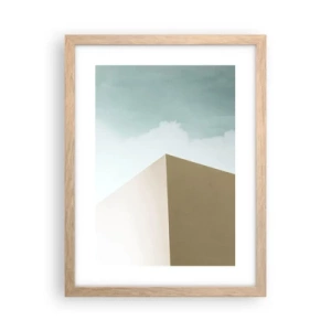 Plakat w ramie jasny dąb - Geometria słonecznego lata - 30x40 cm