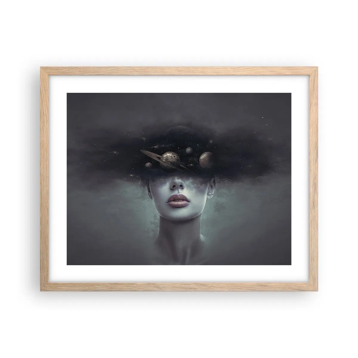 Plakat w ramie jasny dąb - A planety szaleją… - 50x40 cm