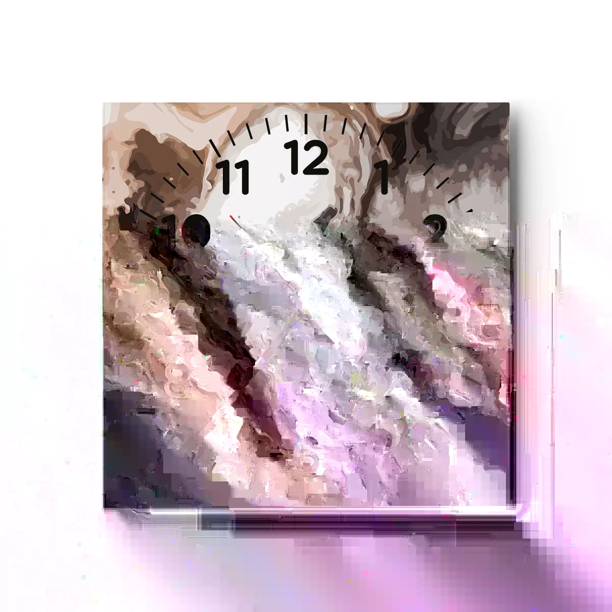 Zegar ścienny - Narodziny galaktyki - 30x30 cm