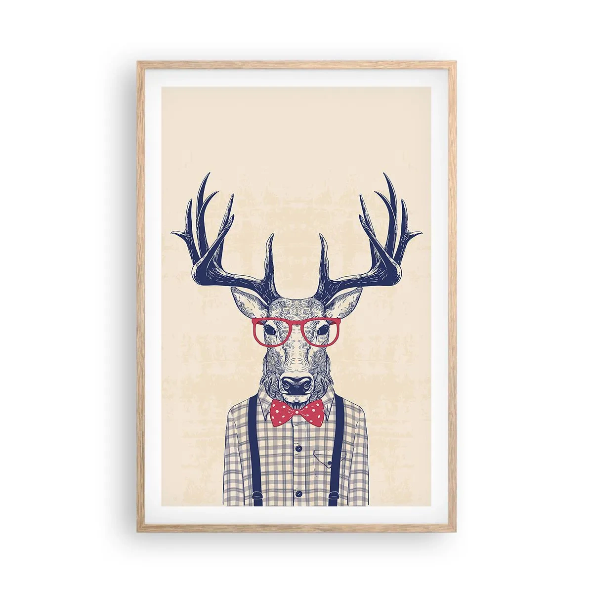 Plakat w ramie jasny dąb - Zabawna ekstrawagancja - 61x91 cm