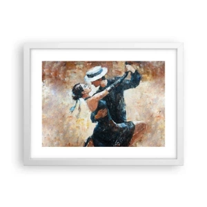 Plakat w białej ramie - A la Rudolf Valentino - 40x30 cm