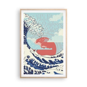 Plakat w ramie jasny dąb - Z japońskich inspiracji - 61x91 cm