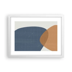 Plakat w białej ramie - Owale i wpływy - 40x30 cm