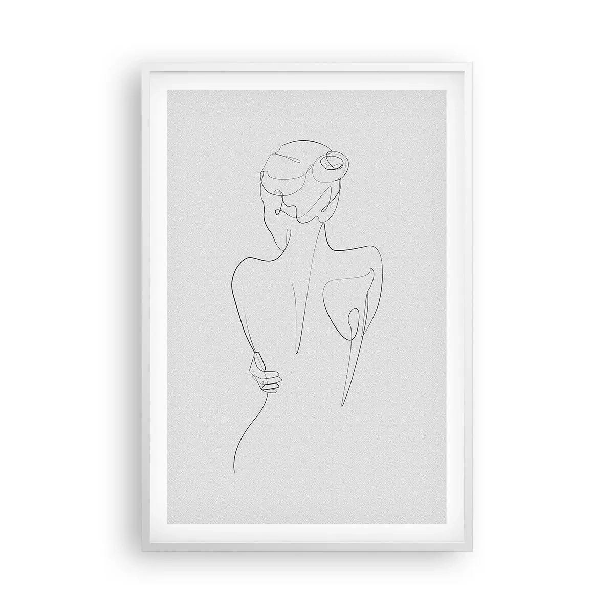 Plakat w białej ramie - Muzyka ciała - 61x91 cm