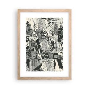 Plakat w ramie jasny dąb - Dynamika współczesności - 30x40 cm