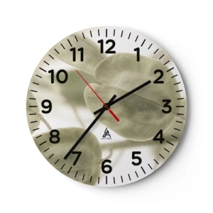 Zegar ścienny - Na początku były listki… - 30x30 cm