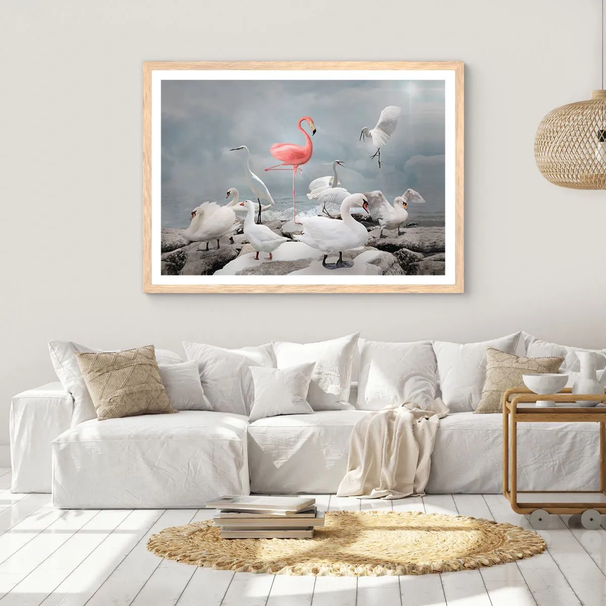 Plakat w ramie jasny dąb - Skąd się tu wziąłem? - 91x61 cm