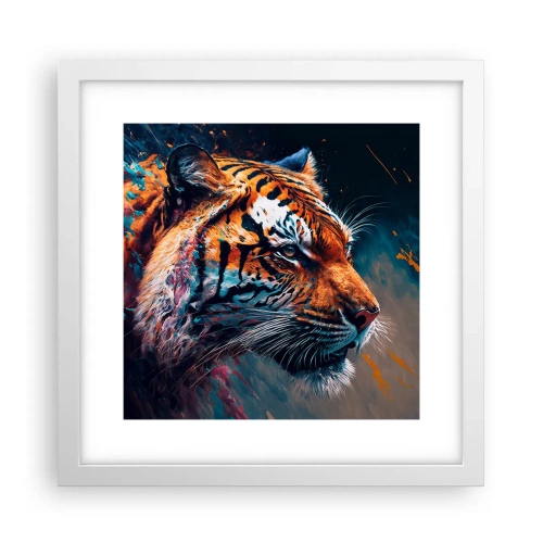 Plakat w białej ramie - Dzikie piękno - 30x30 cm