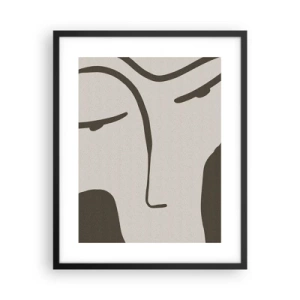 Plakat w czarnej ramie - Jak z obrazu Modiglianiego - 40x50 cm
