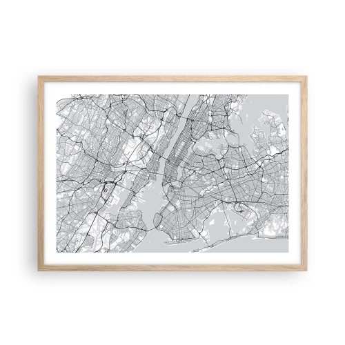 Plakat w ramie jasny dąb - Anatomia metropolii - 70x50 cm