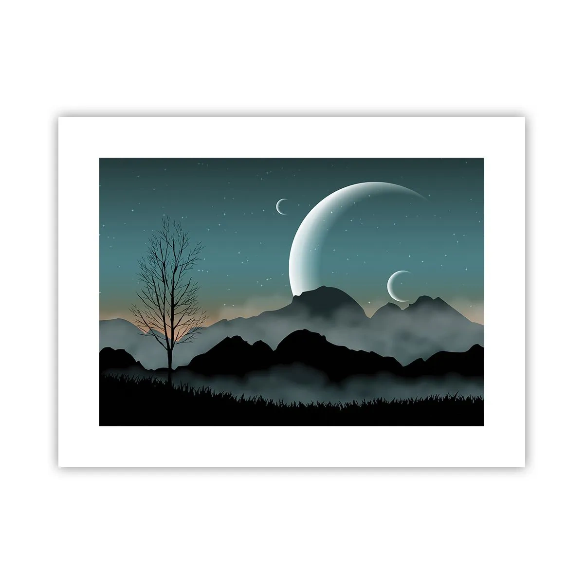 Plakat - Karnawał gwiaździstej nocy - 40x30 cm