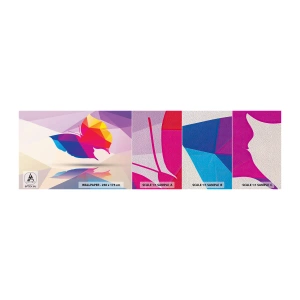 Fototapeta Próbka Premium Sand - Motyla tęcza - Owady, Motyl, Figura Geometryczna - 100x30 cm