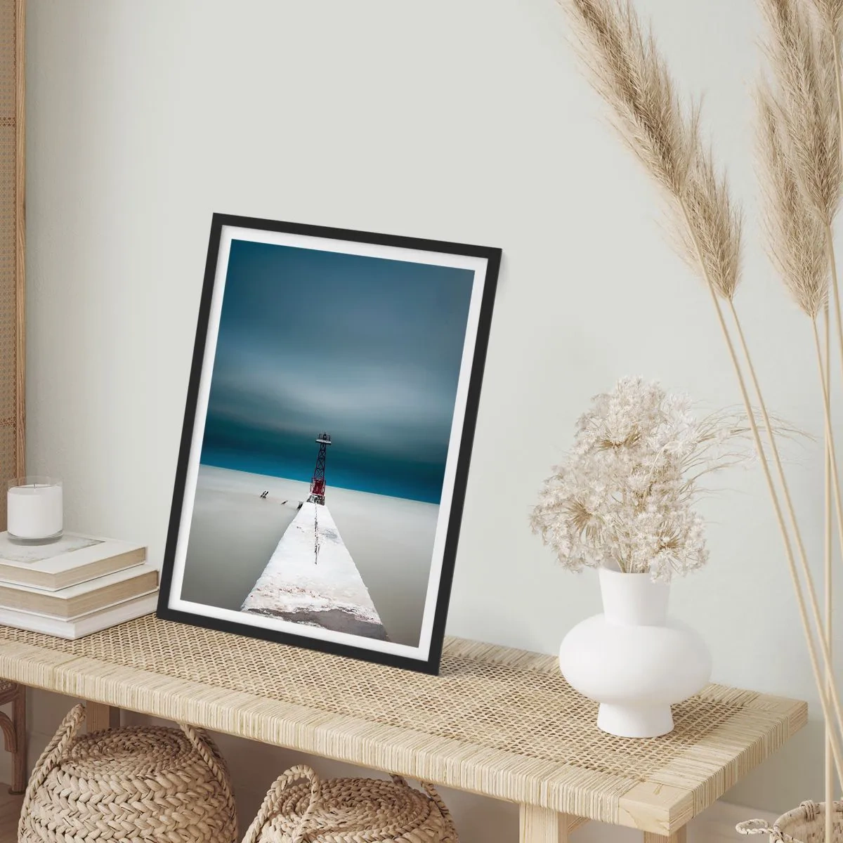 Plakat w czarnej ramie - Na spotkanie bezkresu - 70x100 cm