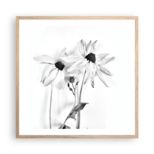 Plakat w ramie jasny dąb - Nikt nie chce być sam - 60x60 cm