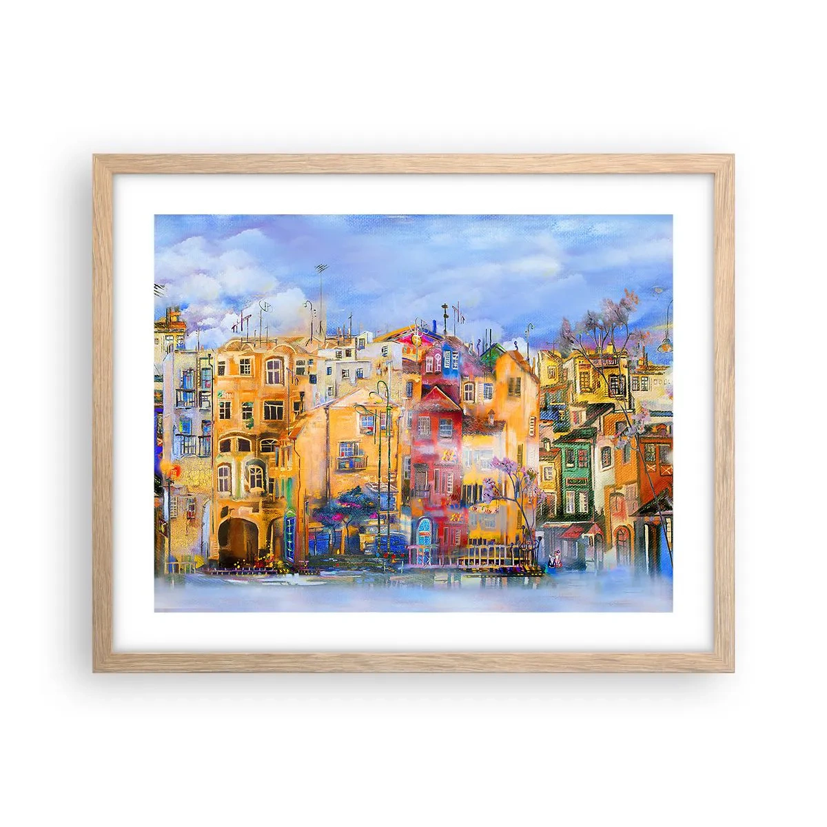 Plakat w ramie jasny dąb - Jesteśmy razem - 50x40 cm