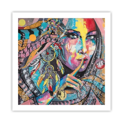 Plakat - Milcz, aż zrozumiesz - 60x60 cm