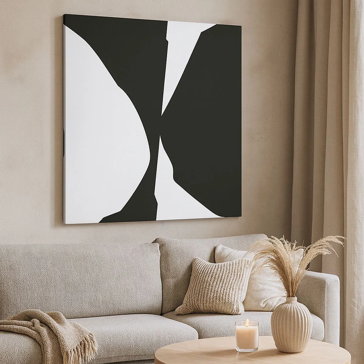 Obraz na płótnie - Pozytyw -negatyw - 30x30 cm