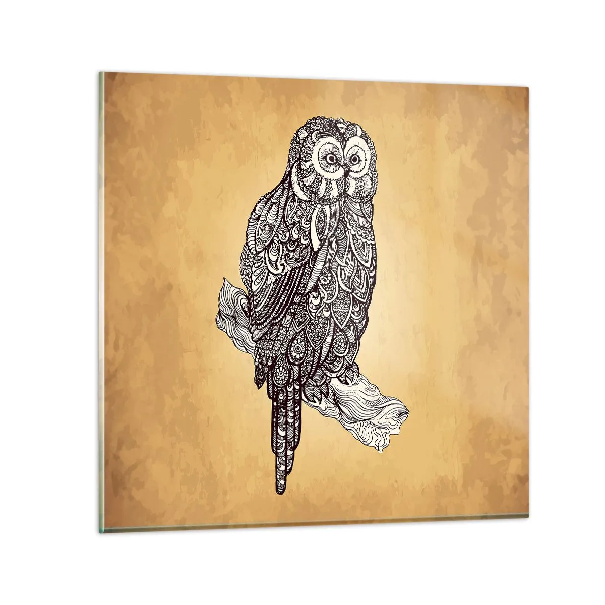 Obraz na szkle - Misterne ornamenty mądrości - 30x30 cm