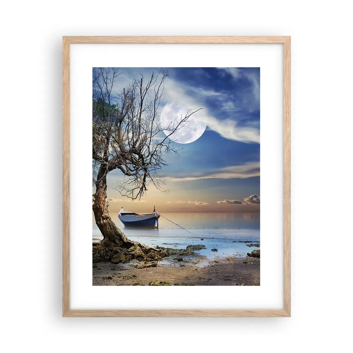 Plakat w ramie jasny dąb - To koniec czy początek? - 40x50 cm