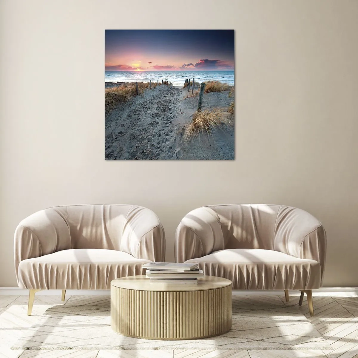 Obraz na szkle - Rozlałeś tęczę blasków promienistą… - 60x60 cm