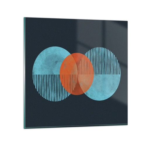 Obraz na szkle - Kompozycja symetryczna - 50x50 cm