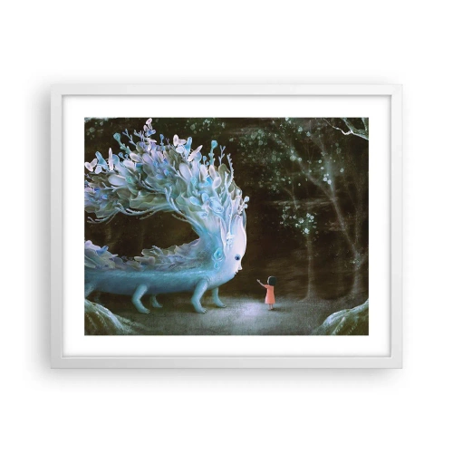 Plakat w białej ramie - Fantastyczne spotkanie - 50x40 cm