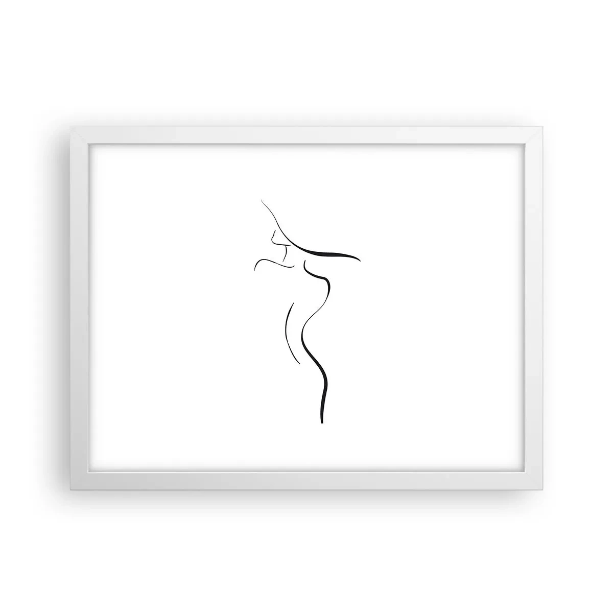 Plakat w białej ramie - Nieuchwytna jak fala - 40x30 cm